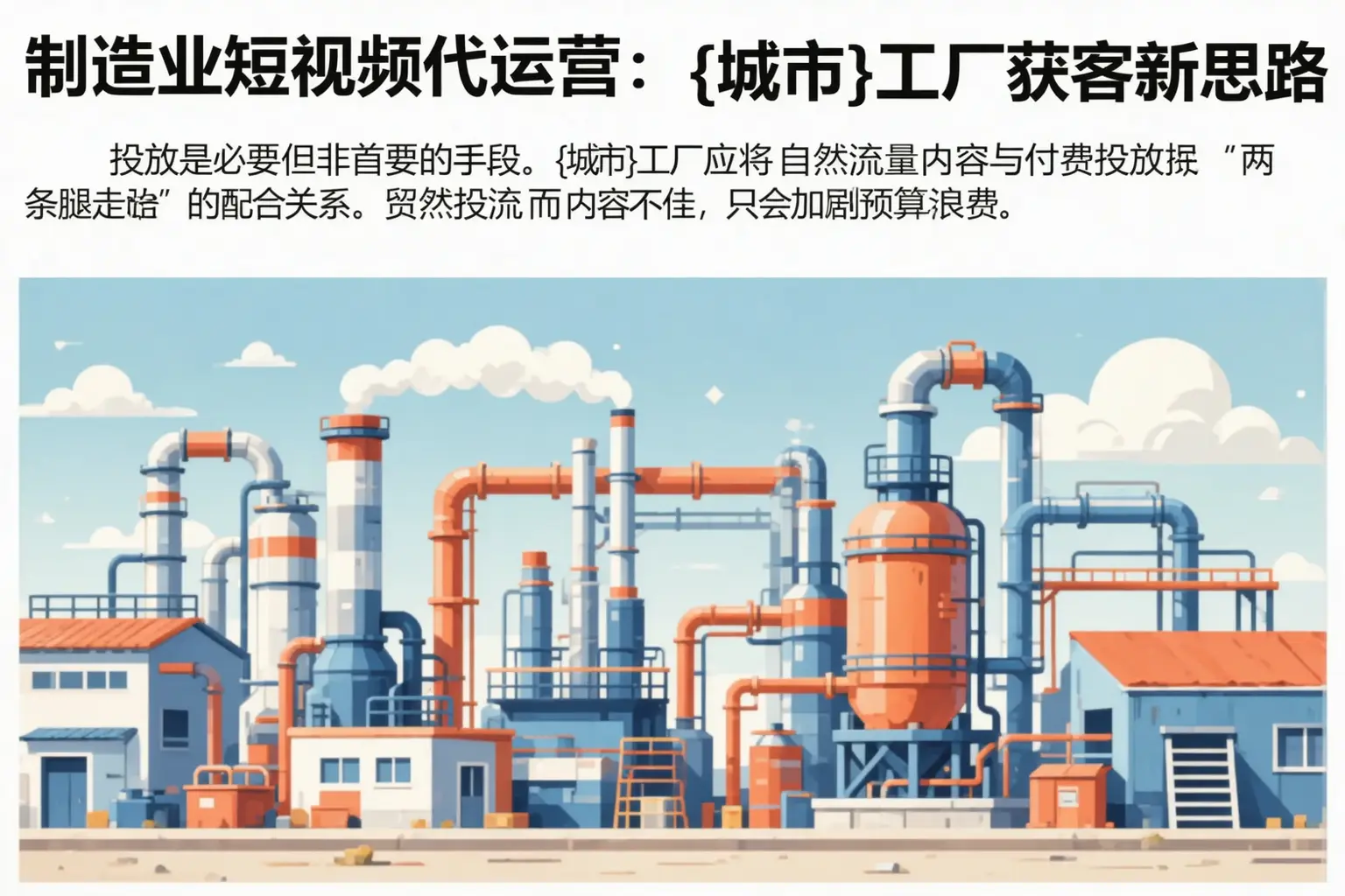 制造业短视频代运营:金乡工厂获客新思路